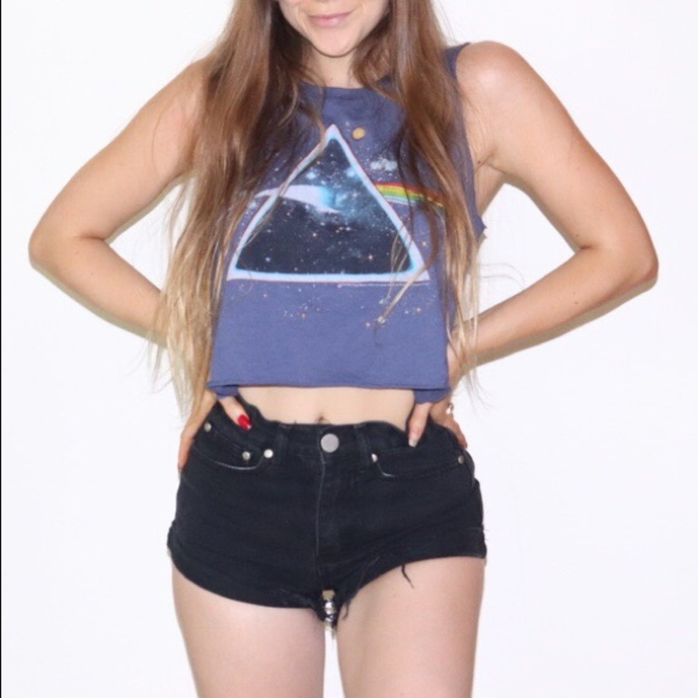 AEO Pink Floyd Crop Top Tank / Tee